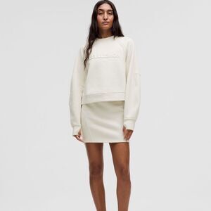 NWT LuLuLemon Scuba High Rise Mini Skirt Bone Extra Large‎